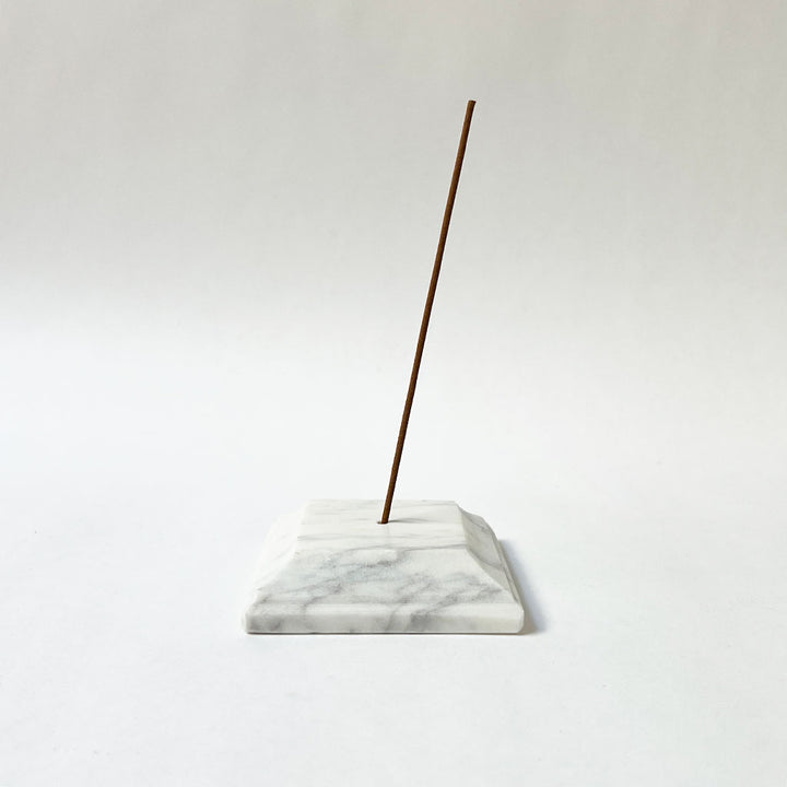 Polished Marble Incense Burner: Square