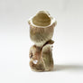 Vintage Squirrel with Bowler Hat & Cane Ceramic Vase Made in Japan