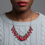 PATCH NYC Treasure Necklace: Vintage Coral Beads