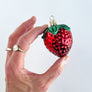 Strawberry Glass Ornament