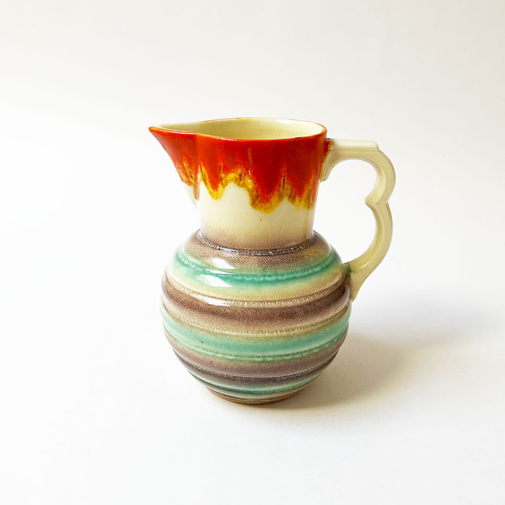 Vintage Ceramic Striped Pitcher Made in Czechoslovakia – PATCH NYC
