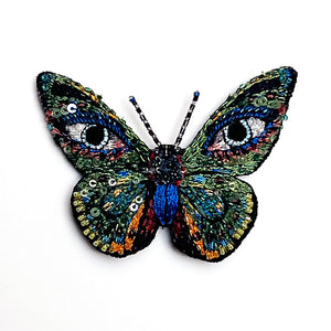 Surreal Butterfly Embroidered Pin by PATCH NYC x Trovelore