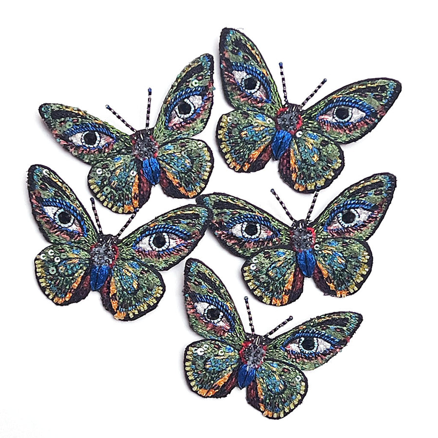 Surreal Butterfly Embroidered Pin by PATCH NYC x Trovelore