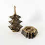 Vintage Pagoda Metal Incense Burner Made in Japan