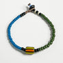 Trade Bead Bracelet (Denim Blue & Olive)