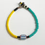 Trade Bead Bracelet (Yellow & Turquoise)