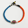 Trade Bead Bracelet (Denim Blue & Orange)