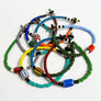 Trade Bead Bracelet (Denim Blue & Olive)