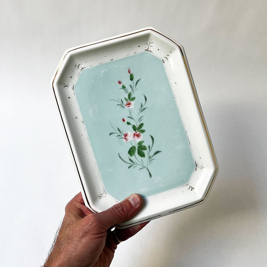 Vintage Decorated Ceramic Tray