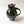 Vintage Black, Brown & Green Studio Pottery Pitcher
