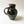 Vintage Black, Brown & Green Studio Pottery Pitcher