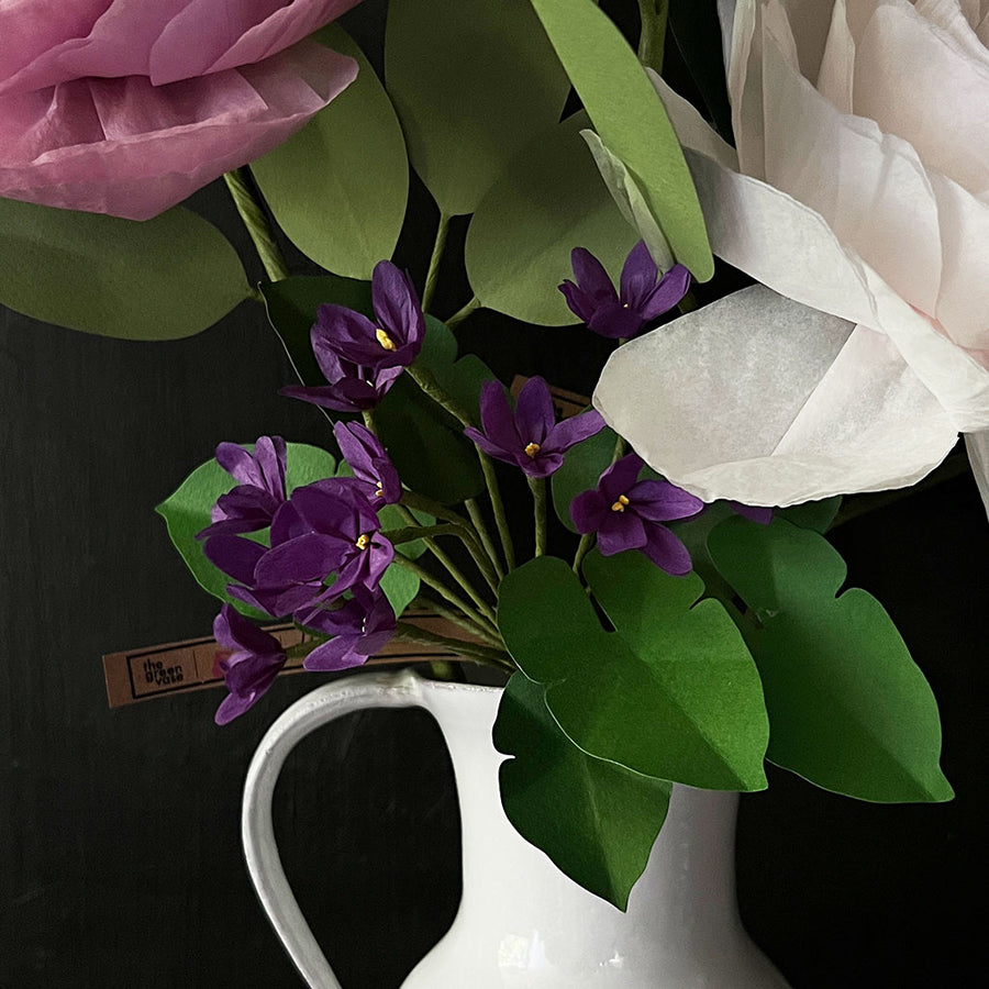 Paper Violet Stem by The Green Vase