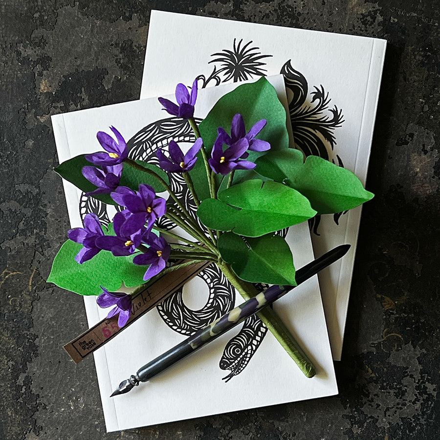 Paper Violet Stem by The Green Vase