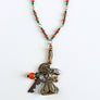 PATCH NYC Treasure Necklace: Charm Cluster with Vintage Watch Fob Seal Stamp