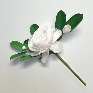 Paper White Camellia Stem by The Green Vase