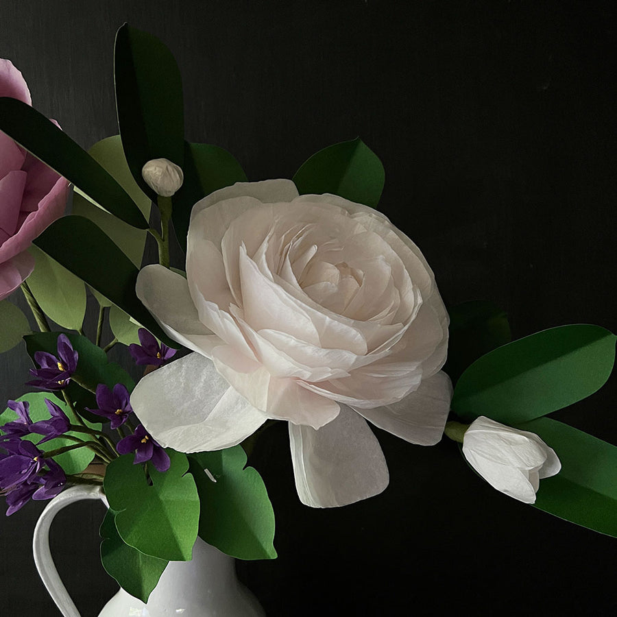 Paper White Camellia Stem by The Green Vase