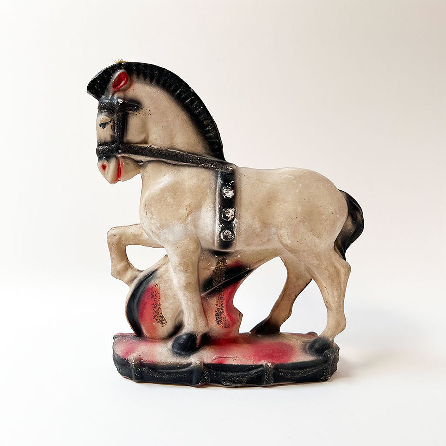 Vintage Chalkware Horse Figurine