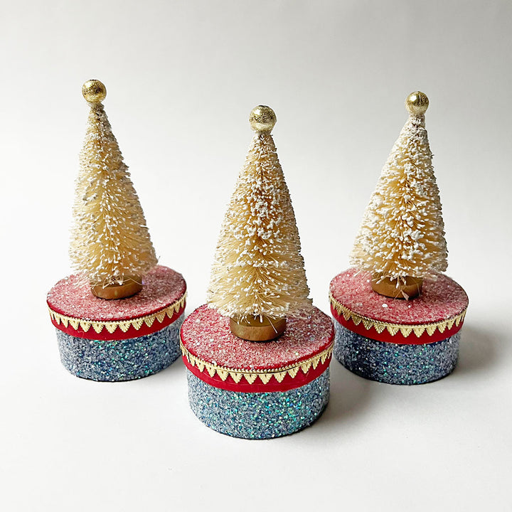 PATCH NYC White Bristle Tree Decorative Gift Box