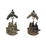 Wreath & Ship Drop Earrings