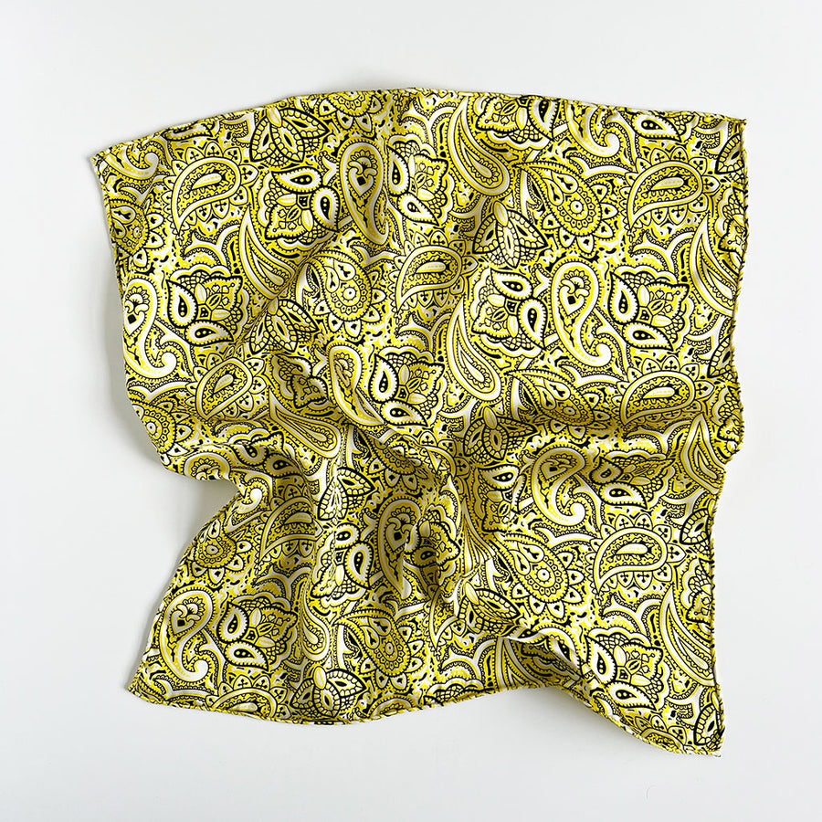 PATCH NYC Yellow Bandana Silk Neckerchief