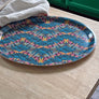 PATCH NYC Zig Zag Butterfly Oval Tray