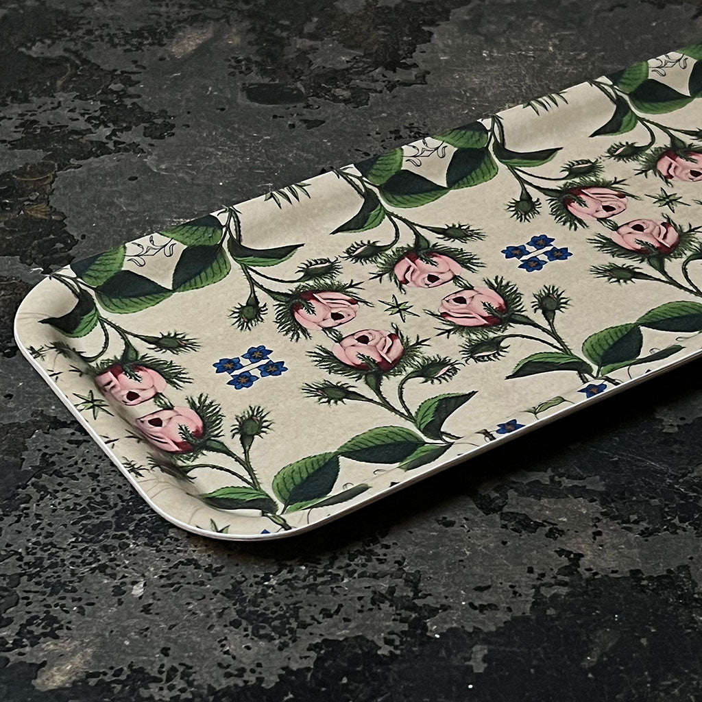 PATCH NYC Naive Rose Small Narrow Rectangle Tray