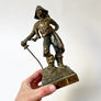 Vintage Metal Standing Pirate Statue by Paul Herzel