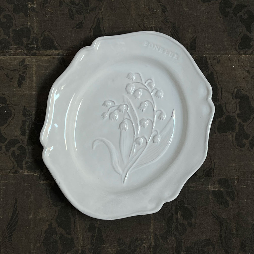 Astier de Villatte Fleurs Happiness Plate