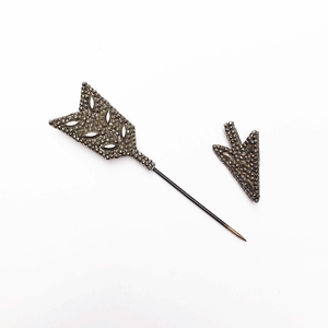 Vintage Cut Steel Arrow Pin