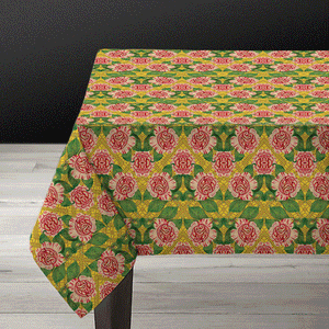 PATCH NYC Plaza Floral Linen Tablecloth