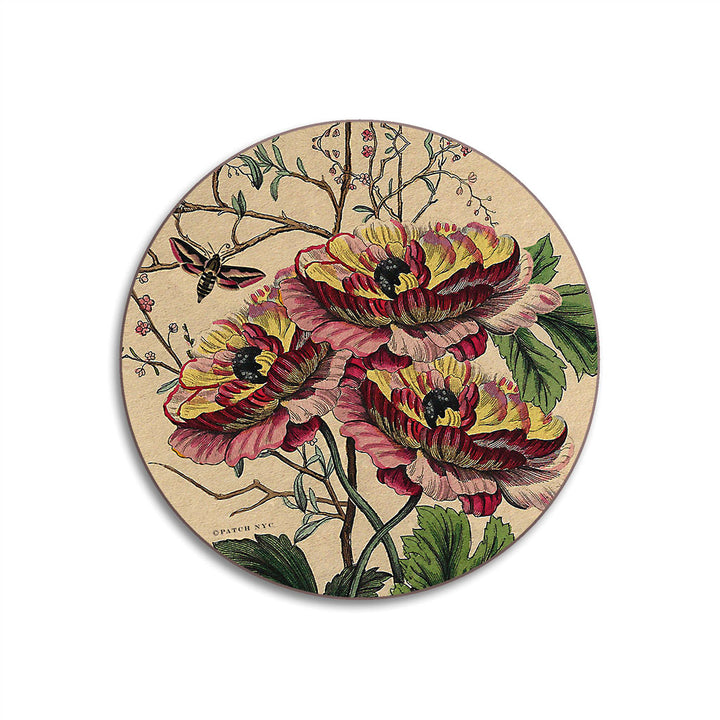PATCH NYC Poppies Coaster Set