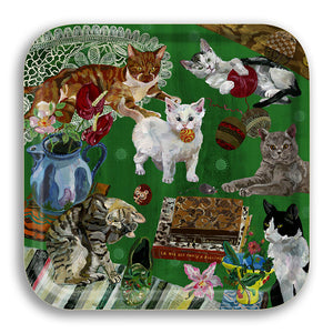 Nathalie Lete The Cats (Les Chats) Square Tray