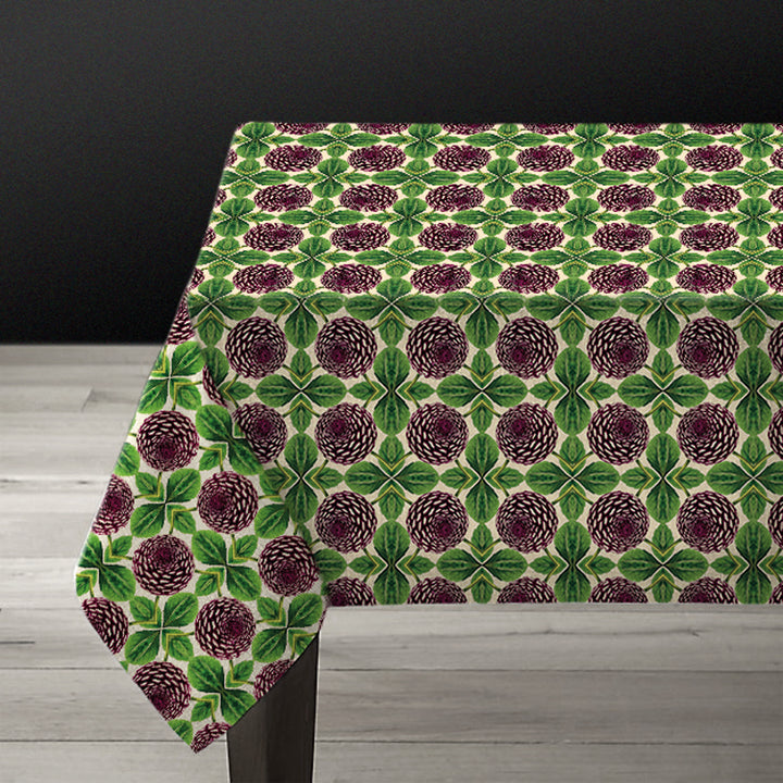 PATCH NYC Purple Dahlia Linen Tablecloth {AVLTCPD}