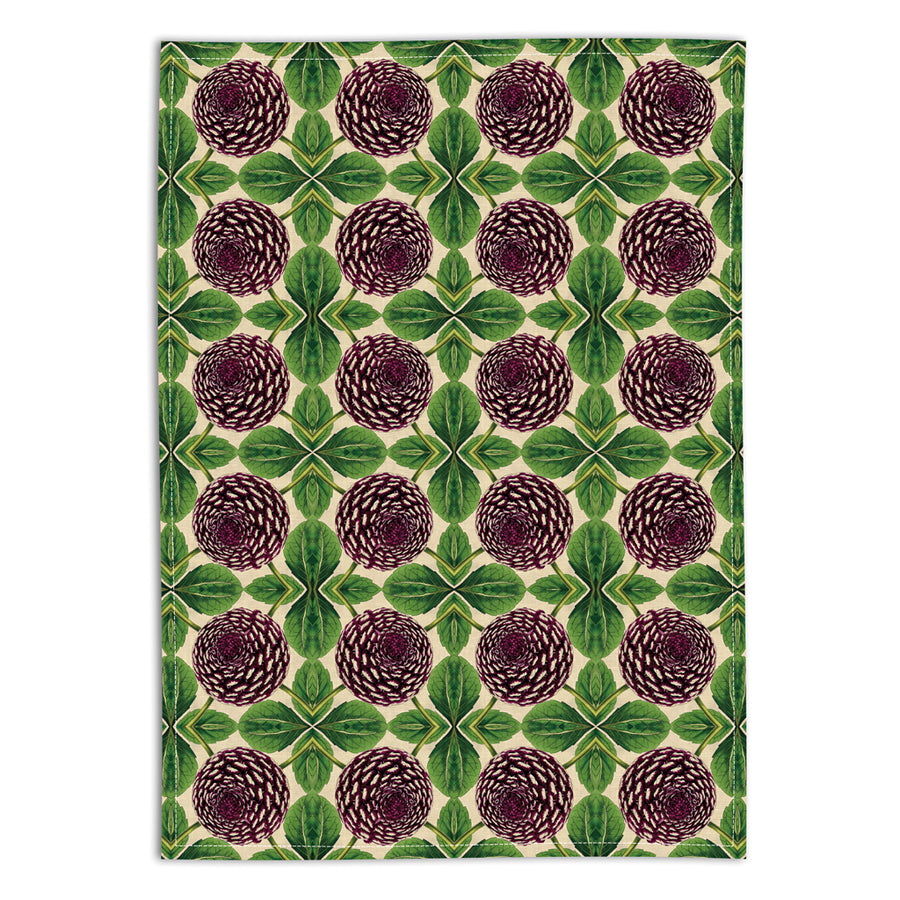 PATCH NYC Purple Dahlia Linen Tea Towel {AVLTTD}