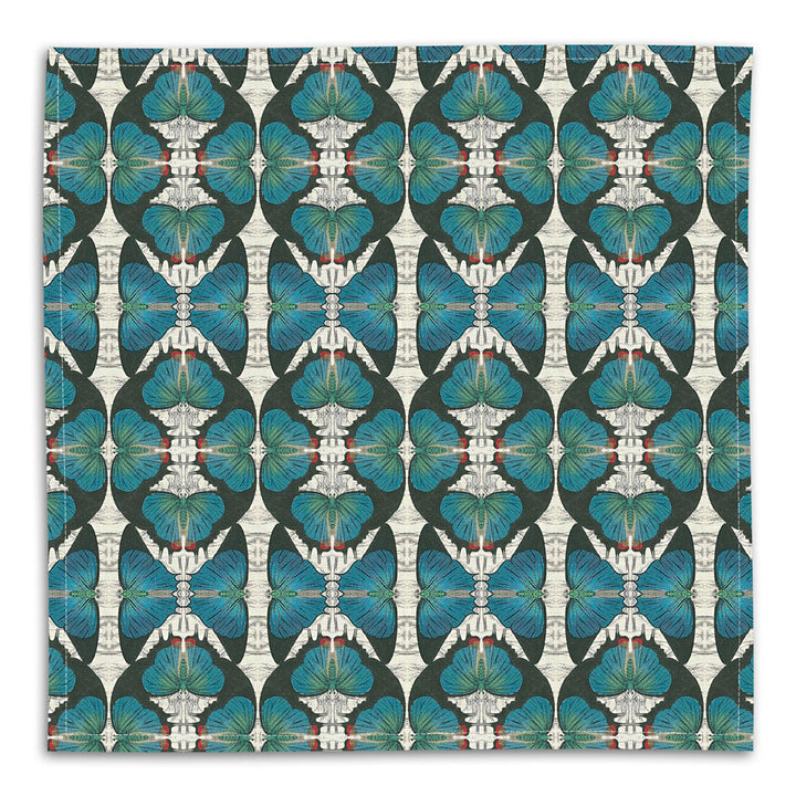 PATCH NYC Blue Butterfly Linen Napkins (Set of 4)