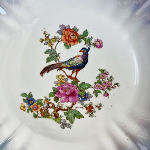 Vintage Peacock Ceramic Tray Made in Germany