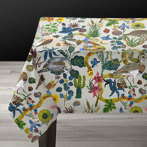 Nathalie Lete Birds in the Dunes Linen Tablecloth