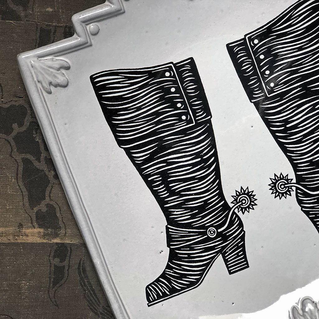 Astier de Villatte x PATCH NYC Double Boot Shield Platter