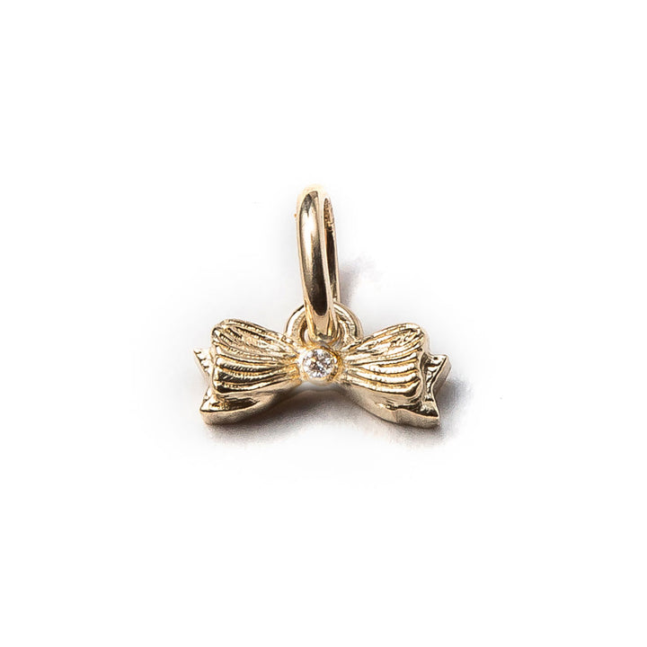 Bow Charm with Diamond {PMF01}