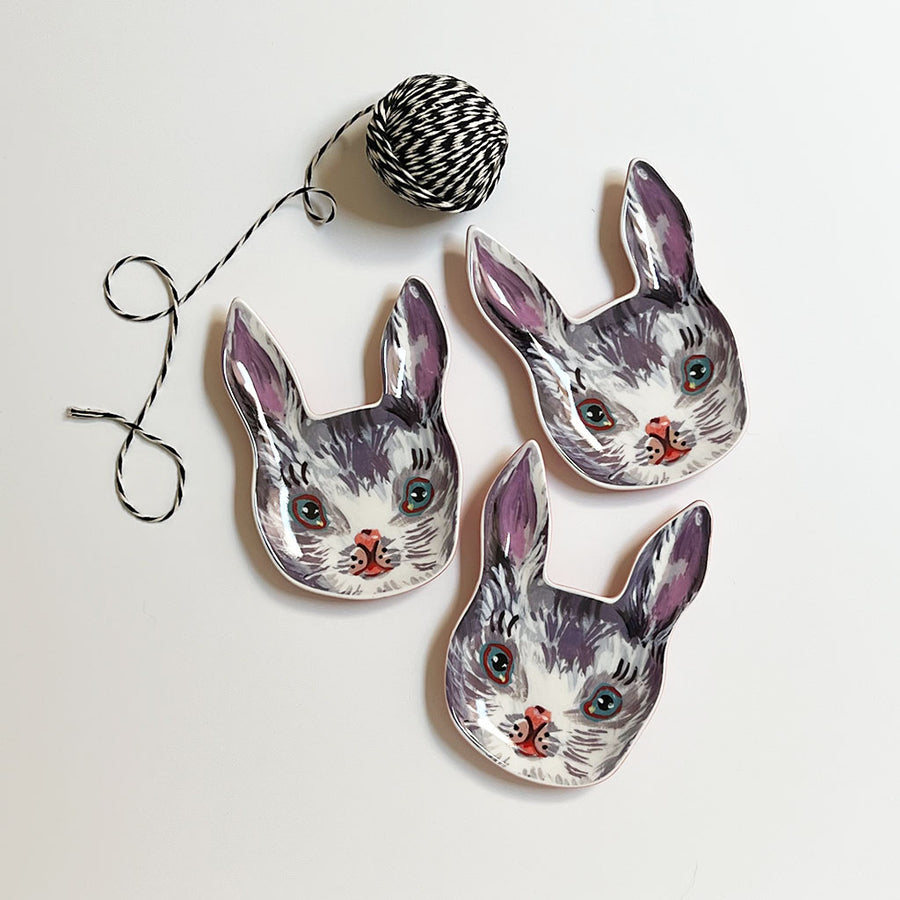 Nathalie Lete Bunny Rabbit Ceramic Dish Small