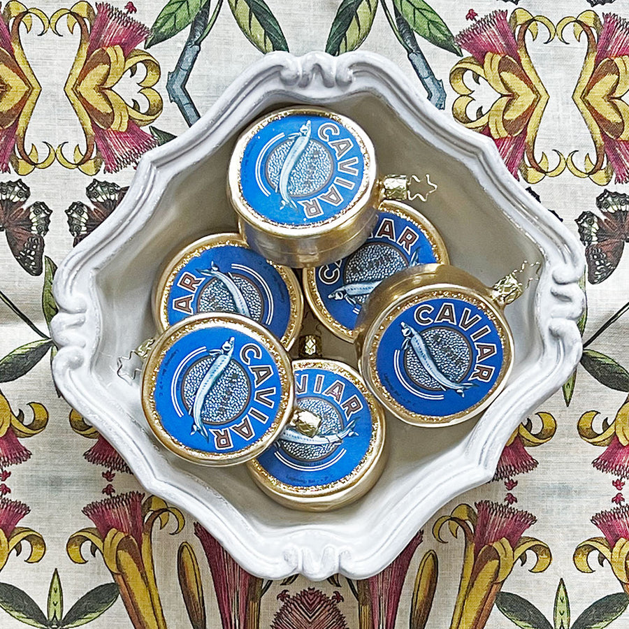 Caviar Glass Ornament