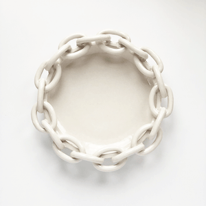 Chain Link Bowl White