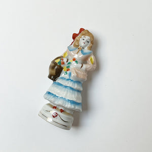 Vintage Ceramic Figure Set of 5 Made in Occupied Japan