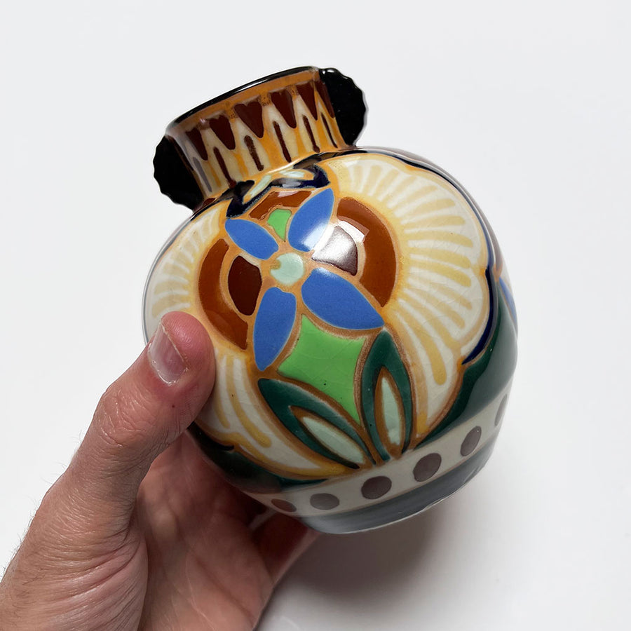Vintage Deco Ceramic Vase Made in Japan