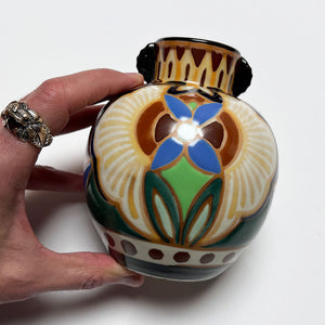 Vintage Deco Ceramic Vase Made in Japan