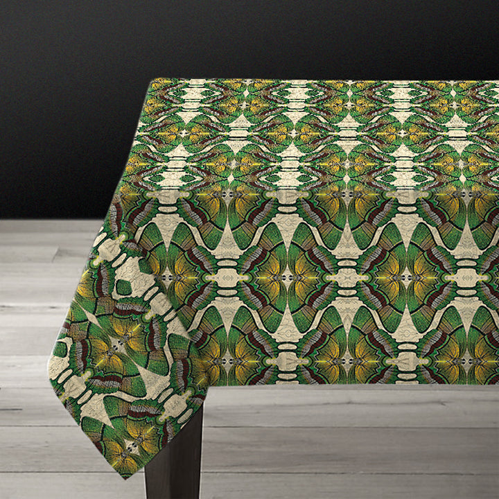 PATCH NYC Green Butterfly Linen Tablecloth {AVLTCGB}
