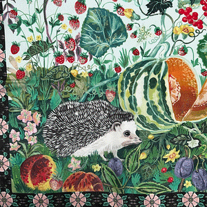 Hedgehog & Bunny Scarf by Nathalie Lete