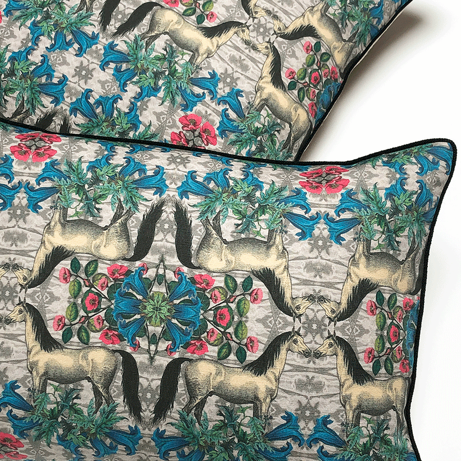 Horses & Wildflowers Pillows