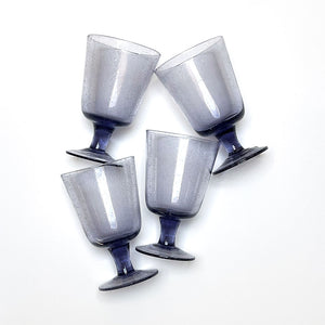 Amethyst Purple Handblown Drinking Glasses (Set of 4)