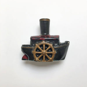 Vintage Ceramic Paddle Boat Made in Japan
